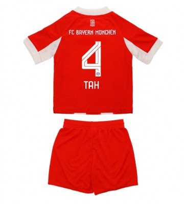 Bayern Munich Jonathan Tah #4 Hemmakläder Barn 2025-26 Kortärmad (+ Korta byxor)